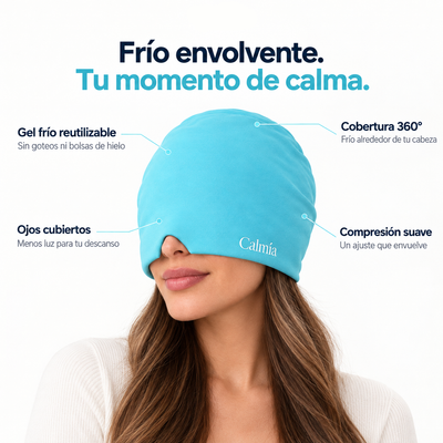 Calmía™ | Gorro de Gel Frío para Migraña