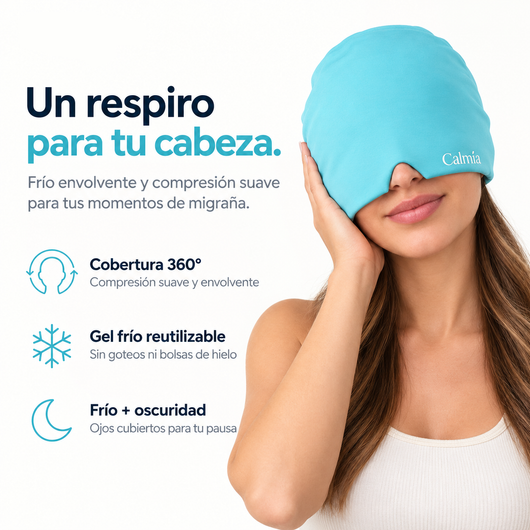 Calmía™ | Gorro de Gel Frío para Migraña